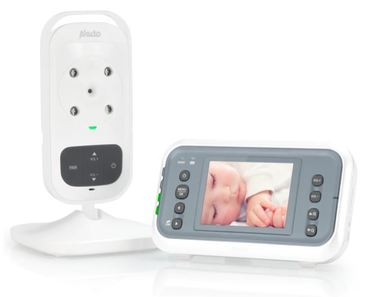 Dětská elektronická chůvička Alecto DVM-76 / 2,8 (7,1 cm) / až 300 m / Eco režim / bílá/antracitová Varianta: ivi1