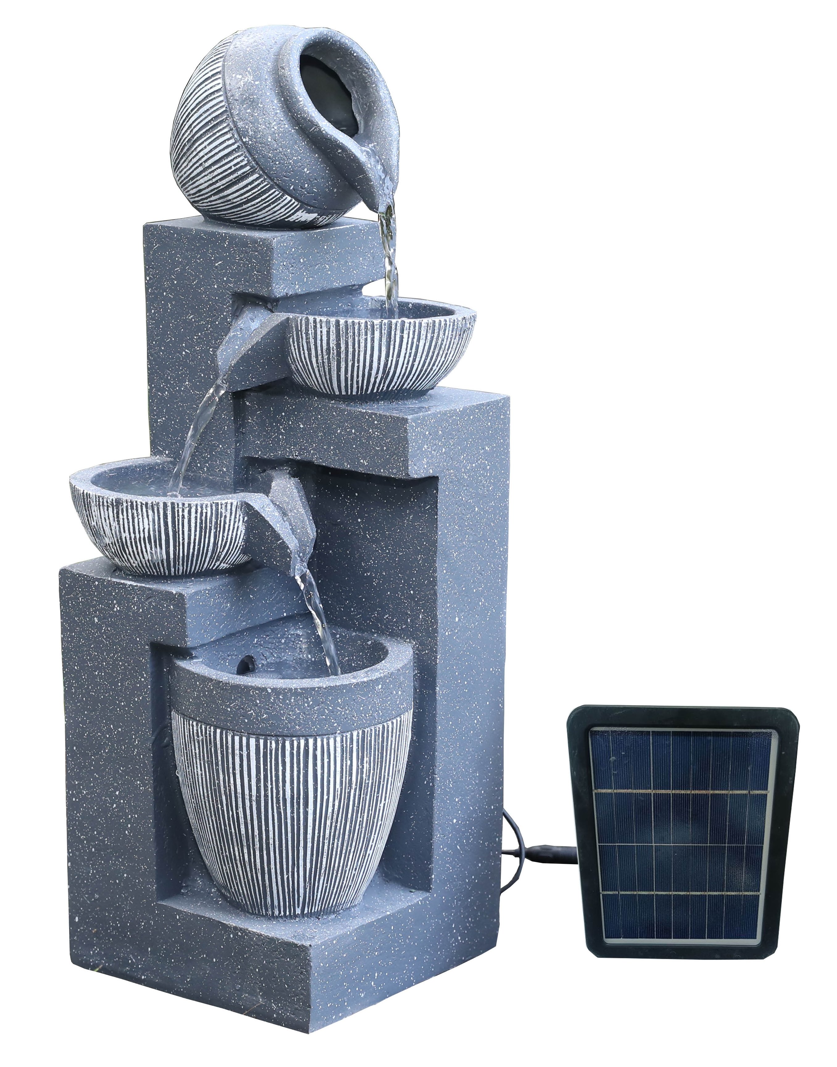 Zahradní solární fontána BestBerg SF-19 / polyresin / 19 x 19 x 51 cm Varianta: ivi0