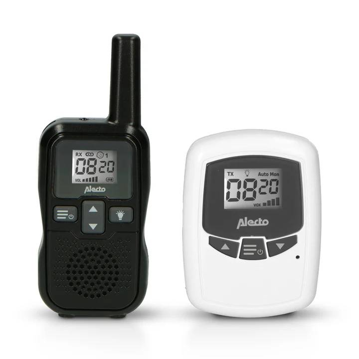 Dětská chůvička Alecto DBX-80BK / dosah 3 km / plast / aktivace zvukem / bílá/černá Varianta: ivi18