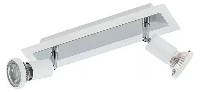 Stropní bodové LED svítidlo Eglo Sarria / GU10 / 9 W / 345 lm / IP20 / chrom/bílá Varianta: ivi0