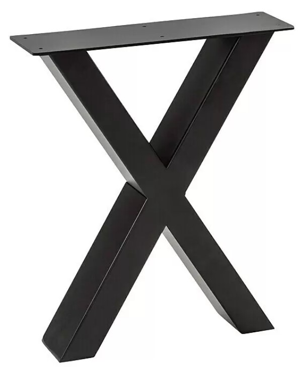 German Noha stolu Pur Iternal Select / tvar X / ocel / 2 ks / černá Varianta: ivi2