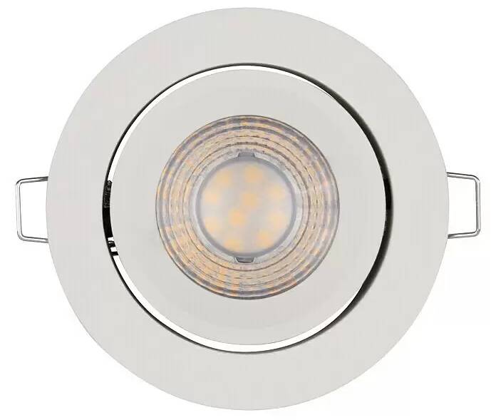 Sada vestavných LED svítidel Ledvance Simple Dim / 3 ks / O 8,7 cm / 5 W / teplá bílá / 400 lm / hliník / plast / bílá Varianta: ivi1