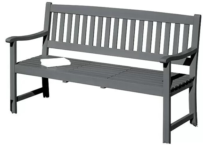 Zahradní lavice Sunfun Svenja / dřevo / délka 150 cm / antracit Varianta: ivi1