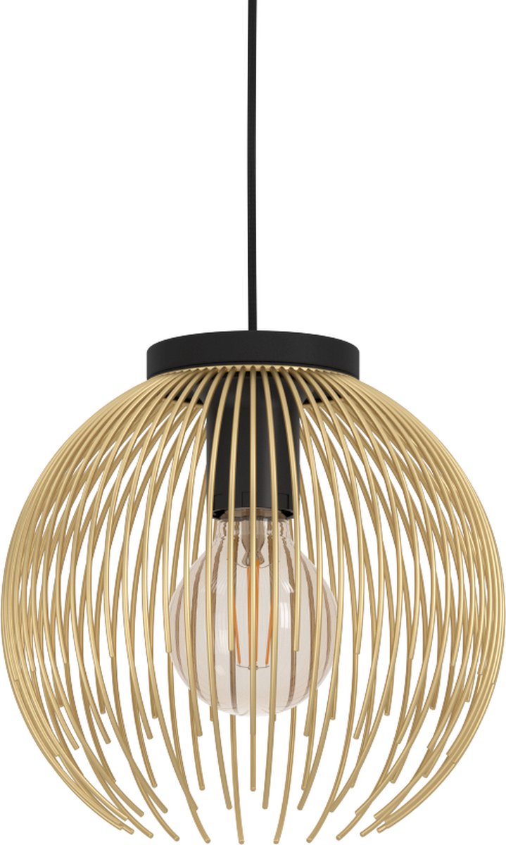 Stropní svítidlo Eglo Venezuela kulaté / 40 W / E27 / O 23,5 cm / IP20 / černá/zlatá Varianta: ivi1