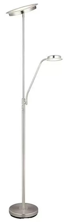 German Stojací LED lampa / 19 W / 4,5 W / O 26 cm / výška 1,8 m / stříbrná Varianta: ivi1