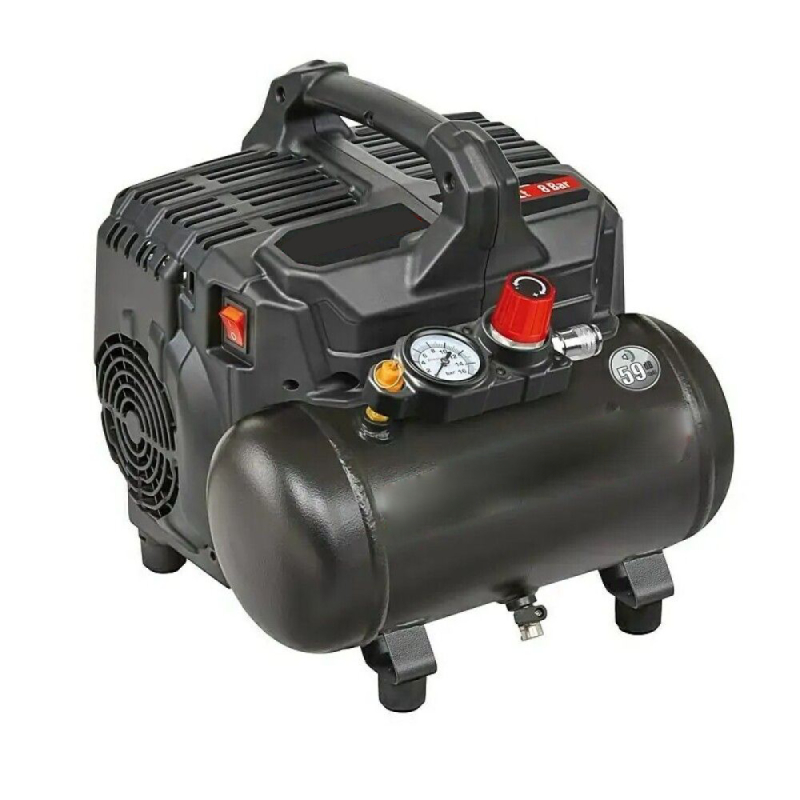 German Bezolejový kompresor / 6 l / 8 bar / černá Varianta: ivi2