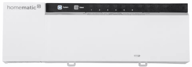 Termostat podlahového vytápění Homematic IP HmIP-FAL230-C6 / 6 kanálu / 0 až 50 °C / 270 m / bílá Varianta: ivi1