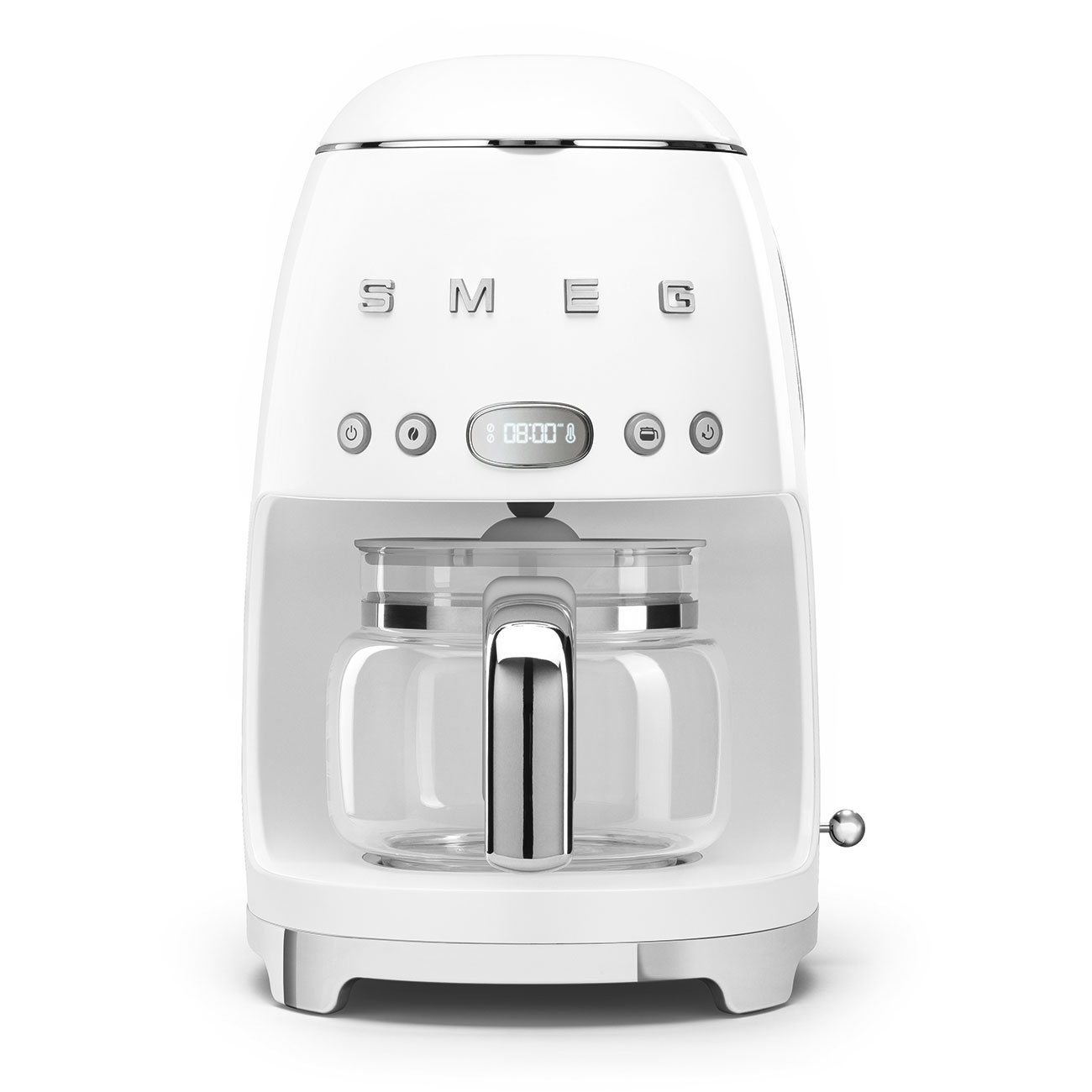 Kávovar na překapávanou kávu Smeg 50's style DCF02WHEU / 1050 W / 1,4 l / lesklá bílá Varianta: ivi7