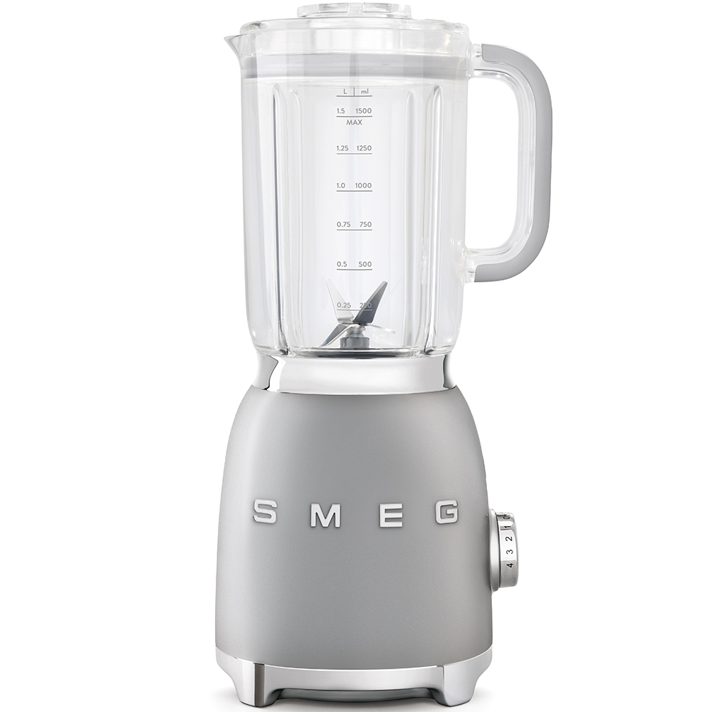 Stolní mixér Smeg 50's style BLF01SVEU / 800 W / 1,5 l / stříbrná Varianta: ivi1