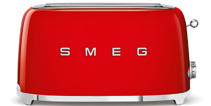 Topinkovač Smeg 50's style TSF02RDEU / 2 x 4 / 1500 W / červená Varianta: ivi1