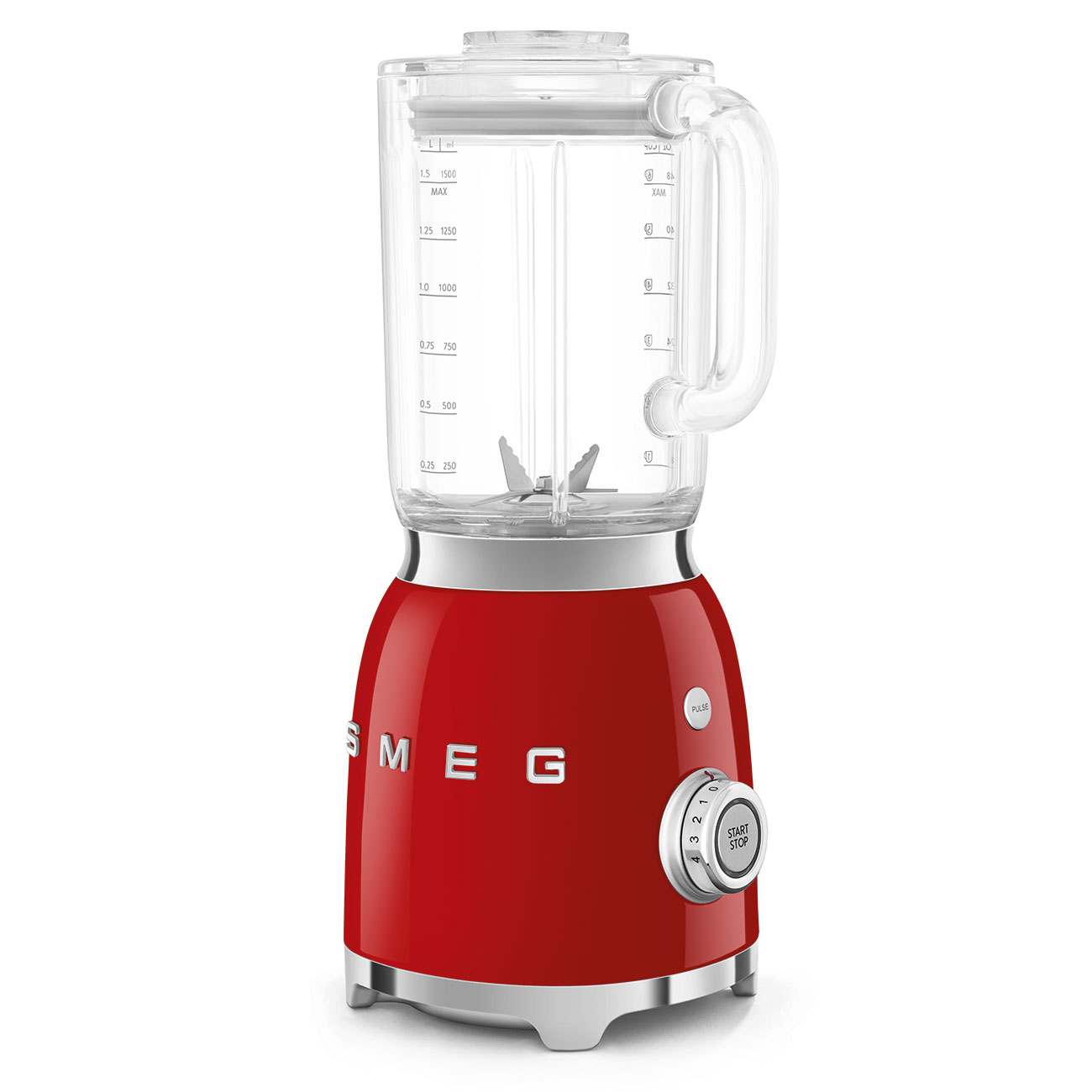 Stolní mixér Smeg 50's style BLF03RDEU / 800 W / 1,5 l / lesklá červená Varianta: ivi1