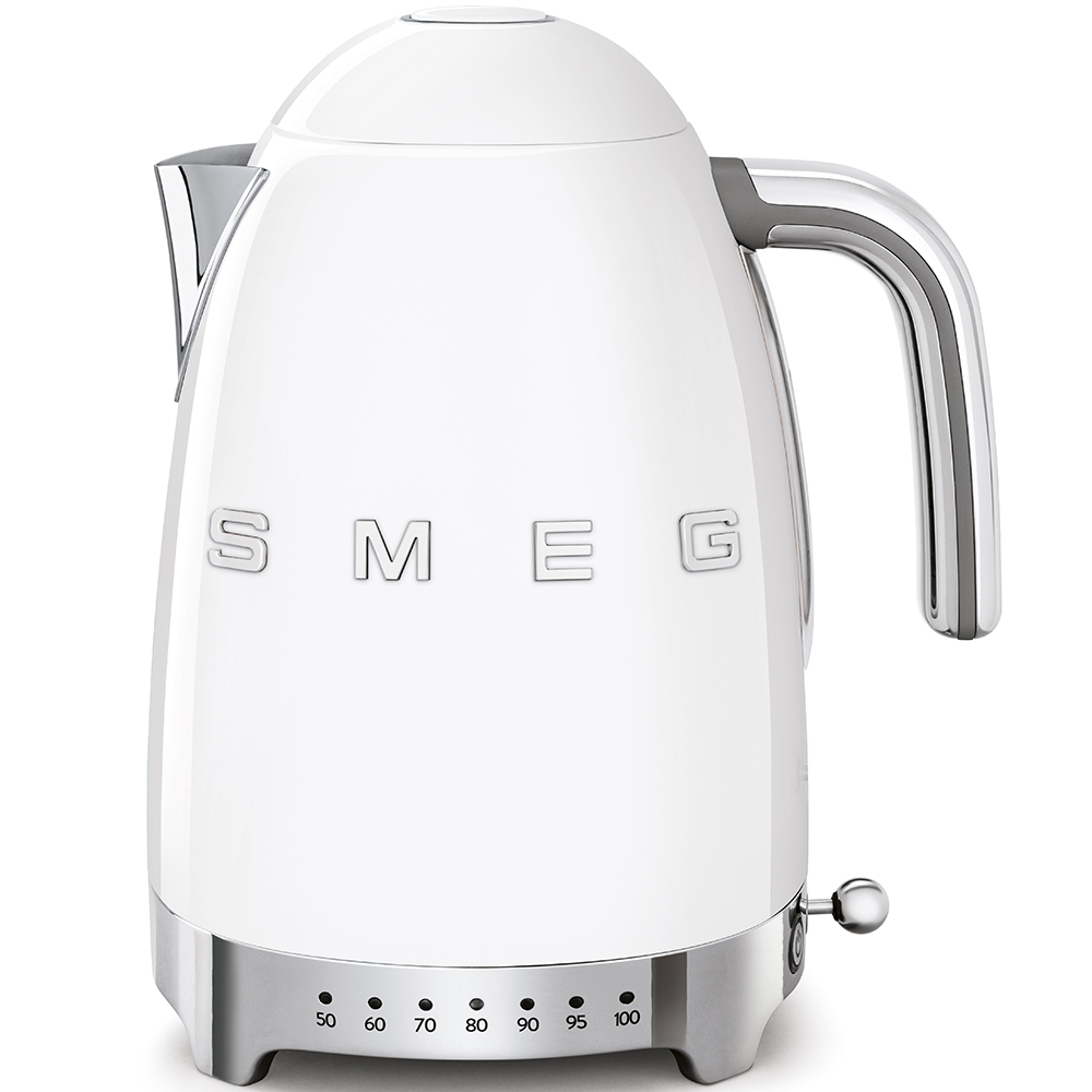 Rychlovarná konvice Smeg 50's style KLF04WHEU / regulace teploty / 1,7 l / 2400 W / lesklá bílá Varianta: ivi3
