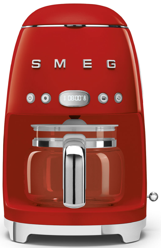 Kávovar na překapávanou kávu Smeg 50's style DCF02RDEU / 1050 W / 1,4 l / červená Varianta: ivi6