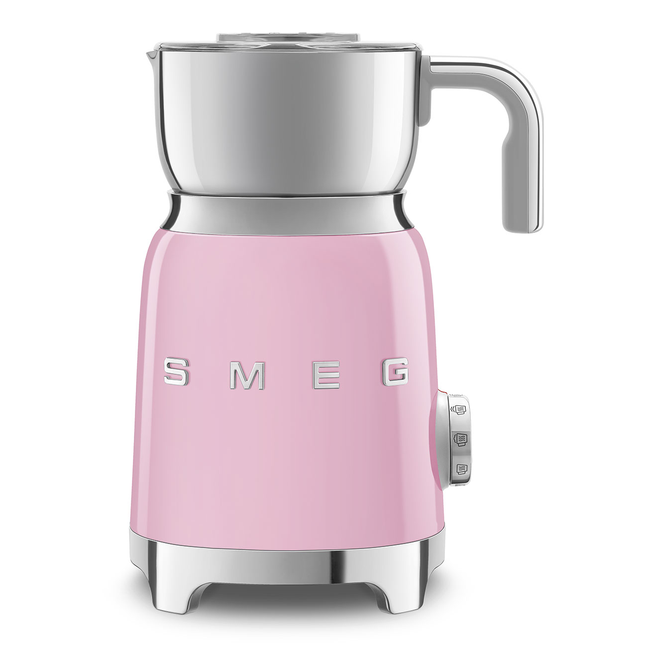 Napěňovač mléka Smeg 50's style MFF01PKEU / 500 W / 0,6 l / lesklá růžová Varianta: ivi1