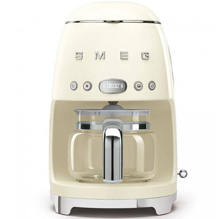 Kávovar na překapávanou kávu Smeg 50's style DCF02CREU / 1050 W / 1,4 l / krémová Varianta: ivi17