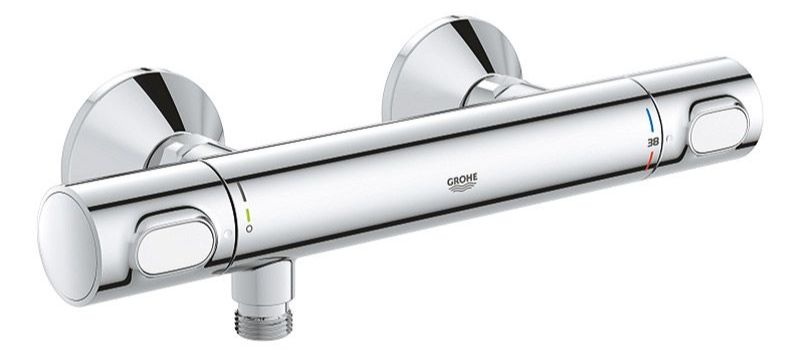 Termostatická sprchová baterie GROHE Precision Flow / omezovač teploty na 43 °C / DN 15 / kovová rozeta / chrom Varianta: ivi1