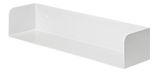 Nástěnná kovová police Dolle / 60 x 15 x 11,5 cm / nosnost 10 kg / ocel / práškový lak / bílá Varianta: ivi1