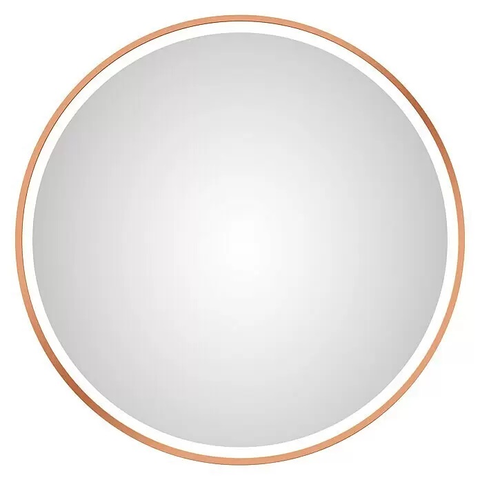 DSK Design Kulaté zrcadlo s LED osvětlením DSK Desire / O 55 cm / 15 W / hliník / měděná Varianta: ivi1
