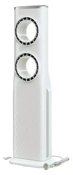 Věžový ventilátor Proklima / O 29 cm / 120 W / 1620 m3/h / časovač / oscilace / 6 rychlostí / LED osvětlení / LED displej / stříbrná Varianta: ivi2