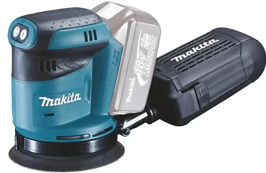 Aku excentrická bruska Makita LXT 18V DBO180Z / bez baterie / 3 stupně / 123 mm / modrá / černá Varianta: ivi1