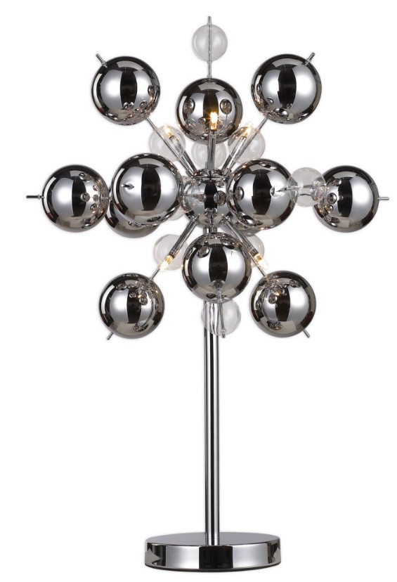 Stolní lampa Näve Explosion / 20 W / sklo / ocel / nikl / chrom Varianta: ivi1