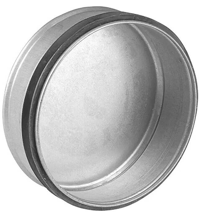 Koncovka spirálové trubky Air-Circle / O 100 mm / ocel / odolnost do 100 °C / stříbrná Varianta: ivi0