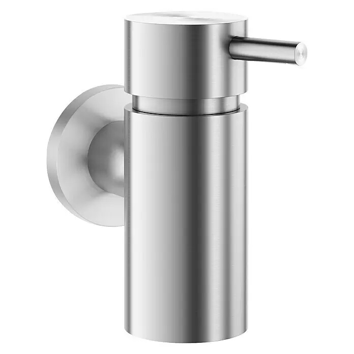 Nástěnný dávkovač mýdla a pleťového mléka Zack Manola s pumpičkou / O 5 cm / 130 ml / nerezová ocel Varianta: ivi1
