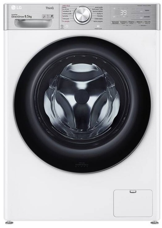 Pračka LG F28V9GW2W / 8,5 kg / 1200 ot./min. / slim provedení / bílá Varianta: ivi1