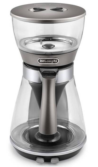 DeLonghi Kávovar na překapávanou kávu De'Longhi Clessidra ICM17210 / 1800 W / 1,25 l / Anti Drip / skleněná konvice / hnědá/transparentní Varianta: i…