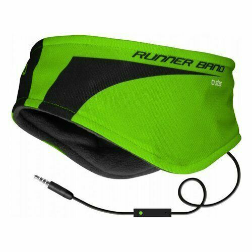 Sportovní čelenka se sluchátky SBS TTSPORTHEADBANDG / 5 mW / zelená/černá Varianta: ivi0