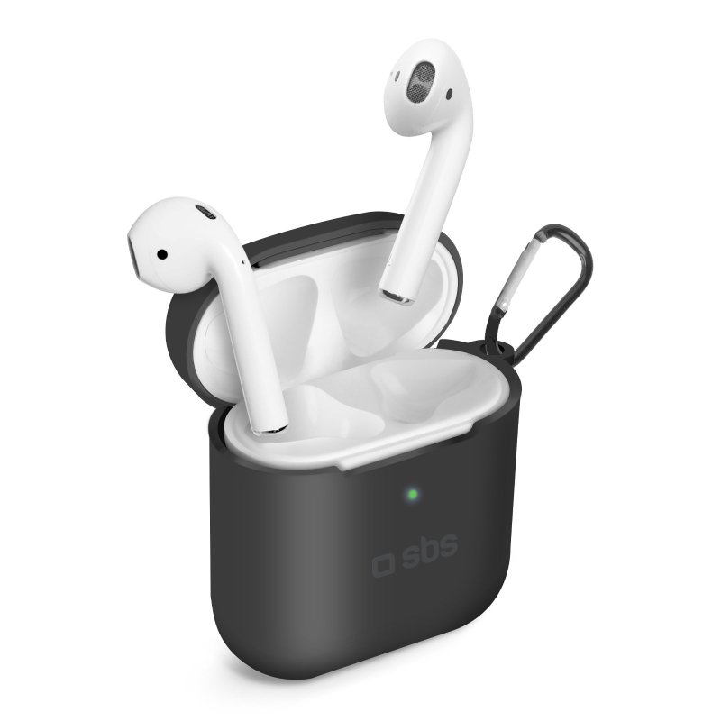 Ochranné pouzdro SBS TEAPCOVK pro Apple AirPods 1/2 / silikon / černá Varianta: ivi0