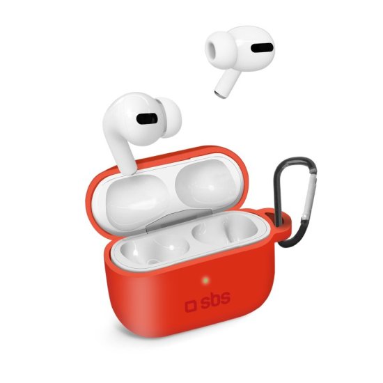 Ochranné pouzdro SBS TEAPPROCASER pro Apple AirPods Pro / silikon / červená Varianta: ivi0