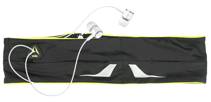 Univerzální ledvinka pro smartphony SBS Sports Pro (TESPORTBANDLK) / do 5,5'' / zapínání na zip / vel. L / černá/žlutá Varianta: ivi0