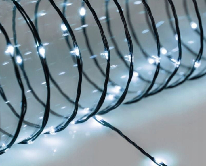 German Světelný LED řetěz / 480 mikro LED / 36 m / 8 funkcí / venkovní i vnitřní / studená bílá Varianta: ivi0