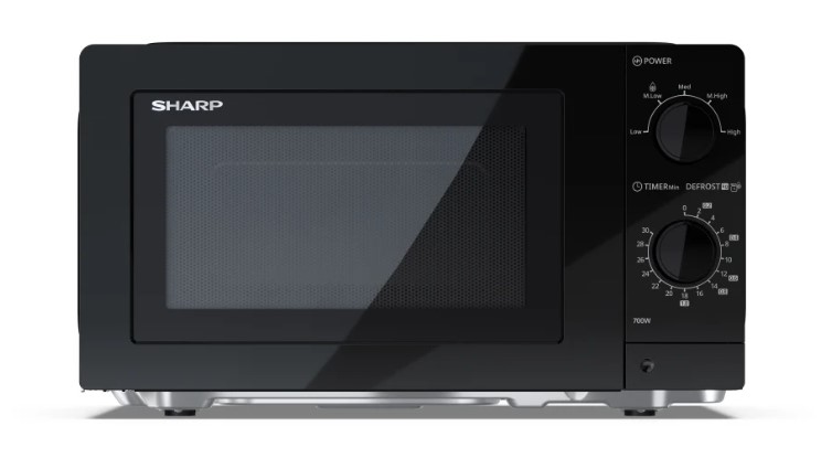 Mikrovlnná trouba Sharp YC-MS181AE-B / 18 l / 700 W / O 24,5 cm / 5 stupňů výkonu / černá Varianta: ivi1