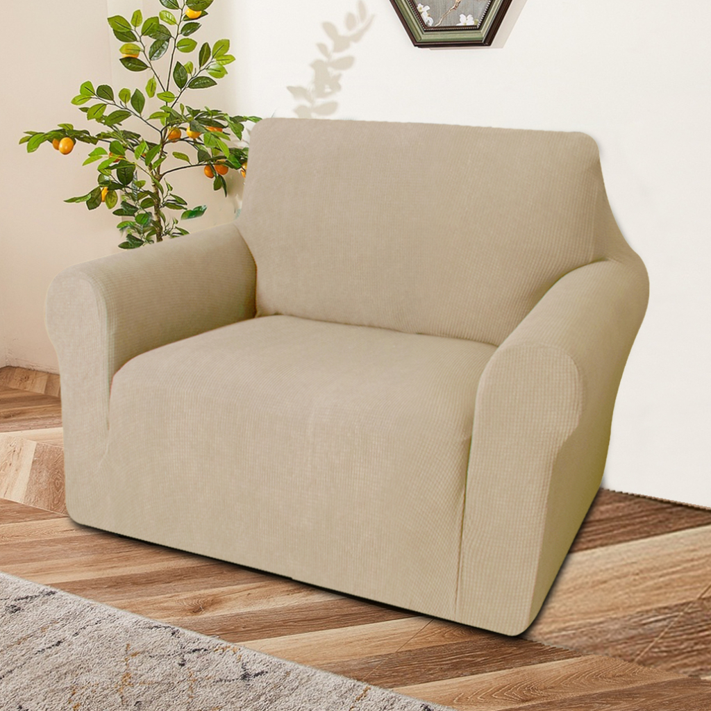 Elastický žakárový potah na křeslo BestBerg / přírodní Varianta: ivi2