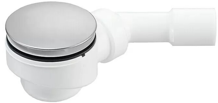 German Odtok sprchové vaničky / průměr 90 mm / plast / chrom Varianta: ivi1