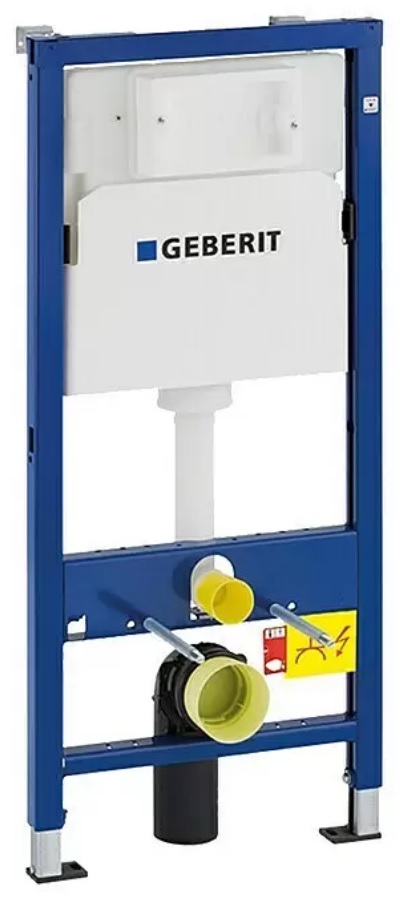 WC předstěnový prvek Geberit DUOFIX Basic s podomítkovou nádržkou Delta 458.103.00.1 / 0,5 bar / montážní prvek pro závěsné WC / 12 x 50 x 112 cm / o…