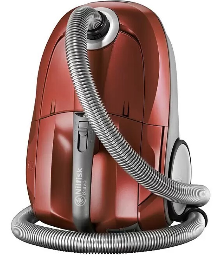 Sáčkový vysavač Nilfisk Bravo SR10P07A / 4,3 l / 700 W / červená/stříbrná Varianta: ivi0