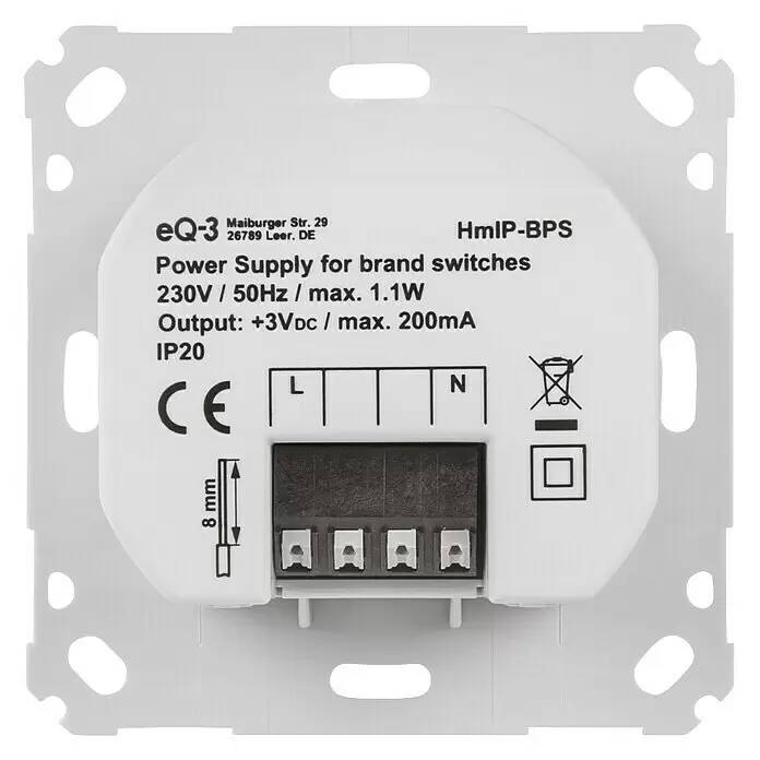 Napájecí zdroj Homematic IP HmIP-BPS-2 / 230 V / bílá Varianta: ivi1