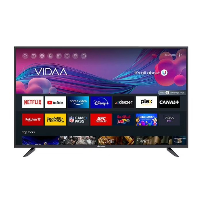 Smart LED televize Edenwood ED50A03UHD-EL / 4K UHD / 50" (127 cm) / černá Varianta: ivi20