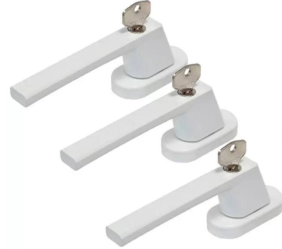 Sada okenních klik Abus FG 110 / 3 ks / kov/plast / bílá Varianta: ivi2