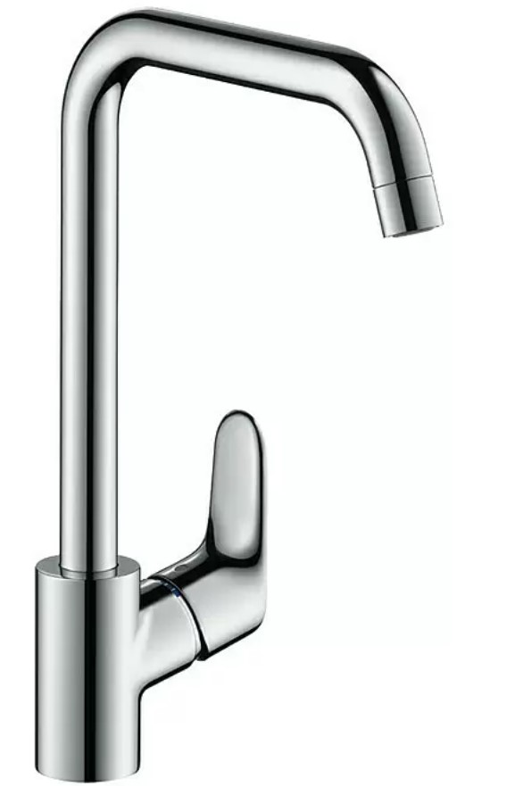 Dřezová páková baterie Hansgrohe Focus M41 / U-výtok / rozsah otáčení 0 - 360° / vysokotlaká / 12 l/min. / mosaz / keramická kartuše / lesklý chrom V…