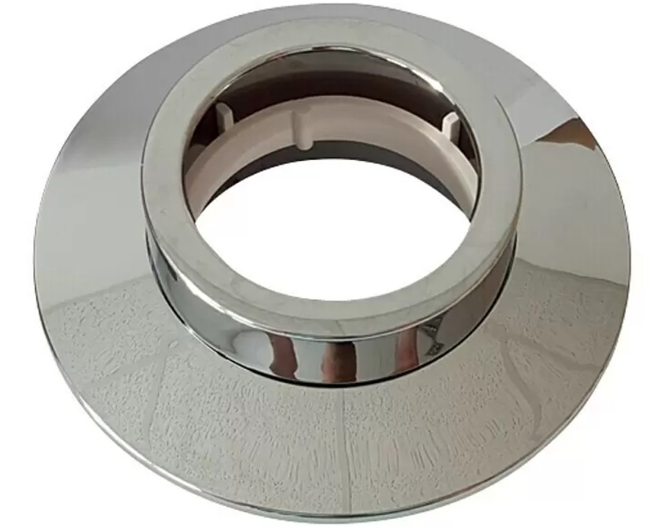 German Rozeta / vnější O 14 cm / vnitřní O 8,5 cm / plast / chrom Varianta: ivi0