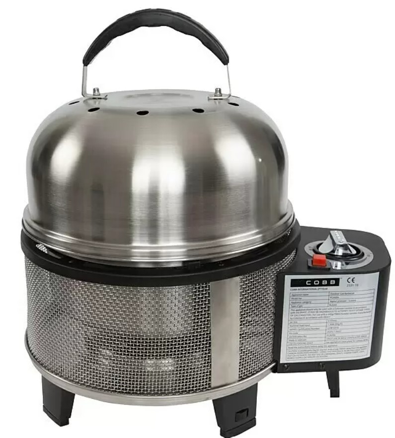 Stolní plynový gril Cobb Premier / 1,23 kW / O 32 cm / nerezová ocel/hliník / stříbrná Varianta: ivi1