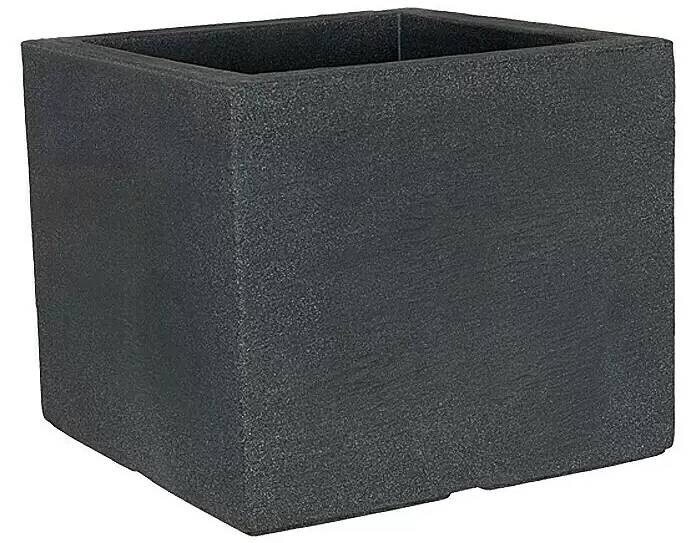 German Květináč čtvercová kostka / 50 x 50 x 39 cm / plast / antracitová Varianta: ivi1