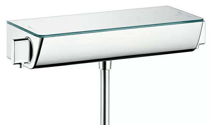 Sprchový termostat Hansgrohe Ecostat Select / zrcadlová police / 150±12 mm / 10 l/min. / lesklý povrch / bezpečnostní zámek na 40 °C / chrom Varianta…