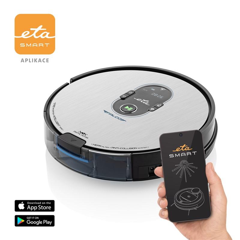 Robotický vysavač ETA Falco Smart 251590000 - stříbrný Varianta: ivi4