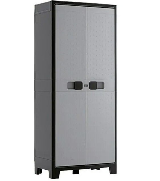 Plastová skříň Regalux Space Line 182 cm / černá / šedá Varianta: ivi1