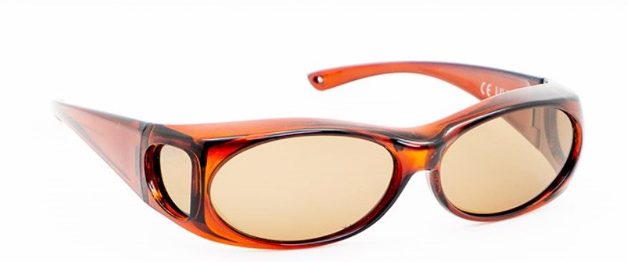 Sluneční brýle Figuretta Fit Over / 12 ks / polarizované / černá/hnědá Varianta: ivi4